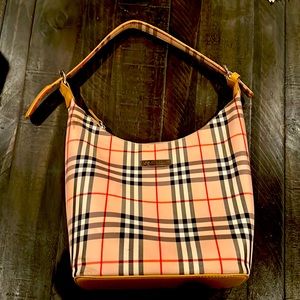 Burberry Vintage Check Print Handbag.